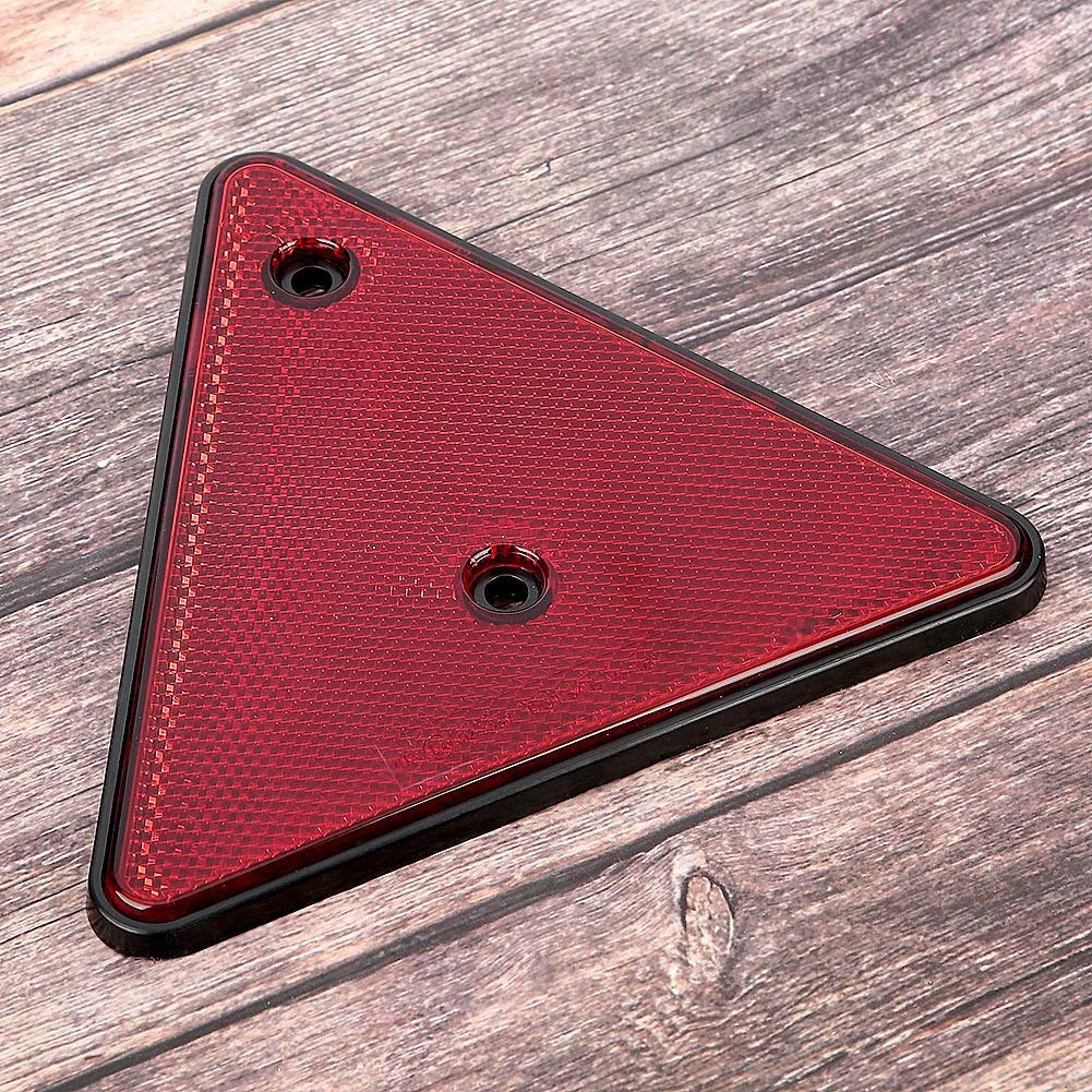 KIMISS UV PC Bezpieczeństwo Trójkątny Odblask Czerwony, Wodoodporny Trójkątny Odblask Odblask Jachtowy Słupek Bramowy dla Ciężarówki Przyczepy