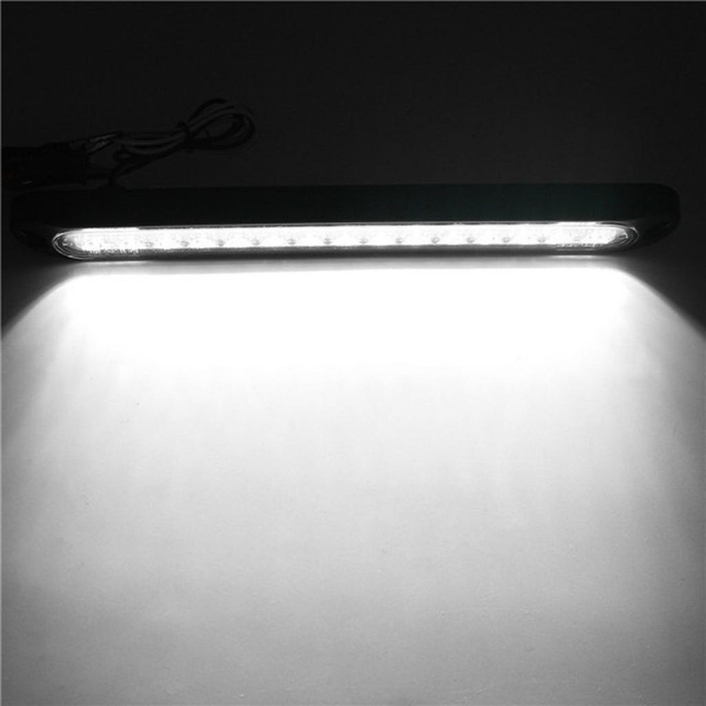 1PCS Universal LED Tail Rear Lamp for Trailer Truck Lorry Pickup - Brake/Stop/Turn Lights 12V-24V 15 LEDs Light Bar StripBack Up Lights 1