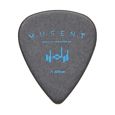 Musent Made In Japan Standard Teardrop Pick Thickness 30 Piece Set Polyacetal 1.00mm MSNTDPK0010-BLK-30P