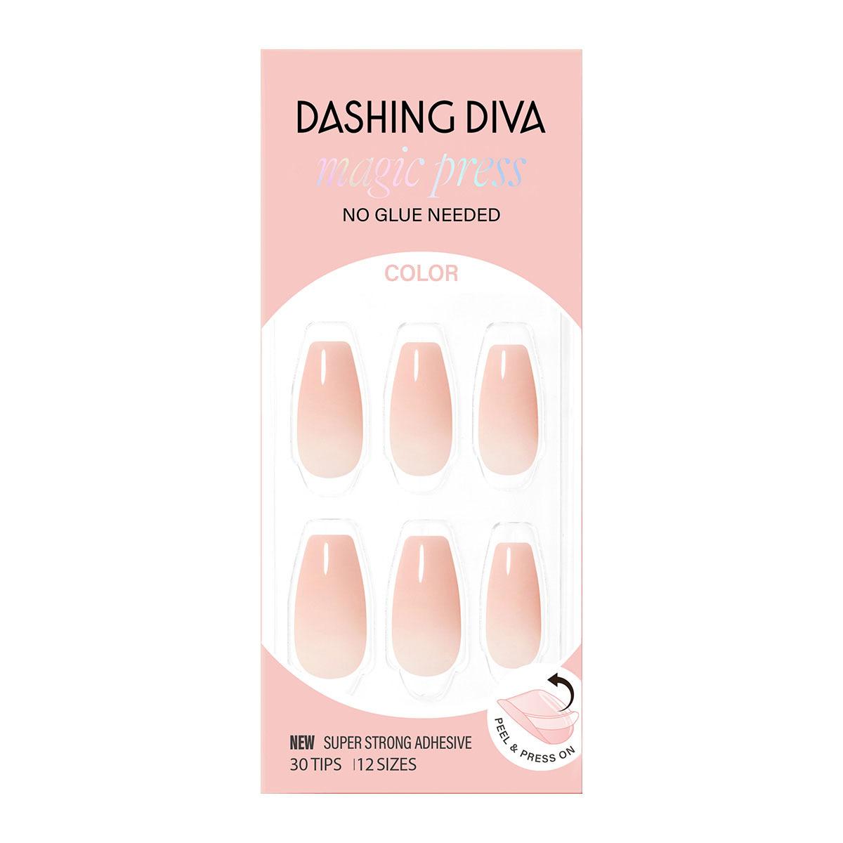 

DASHING DIVA Magic Press Color Nail/Pedi 19 types Milky Beige
