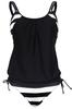Tankini suit plus size swimsuit XXL black comfortable maternity briefs Tankini suit plus size swimsuit XXXL black comfortable maternity briefs
