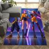 Galactic Fashion Showdown Floor Rug Office Rug Perfect for Decorate Room Dining Room Hallway Living Rooms Anti-slip Rug Decorate Offices