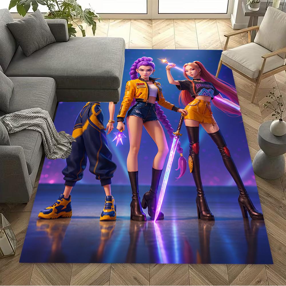 Galactic Fashion Showdown Floor Rug Office Rug Perfect for Decorate Room Dining Room Hallway Living Rooms Anti-slip Rug Decorate Offices
