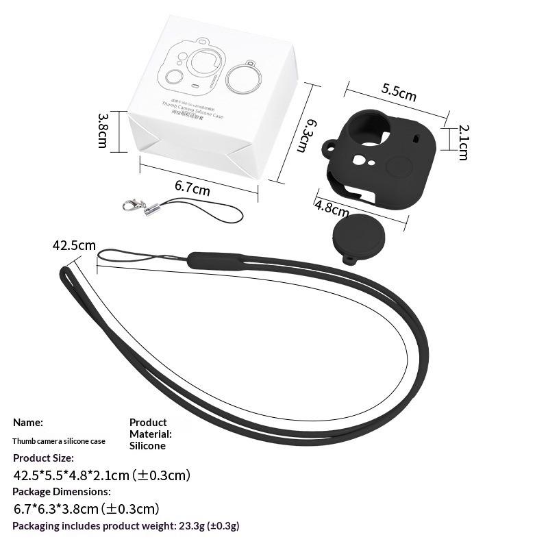 TaGOUltra Body Silicone Cover Lens Cover Accessories Protective Cover Thumb Camera Anti-drop Cover Case