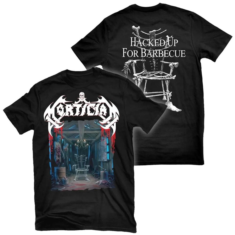 MORTICIAN cd cv HACKED UP FOR BARBECUE Official SHIRT XL New chainsaw bloodbath Unisex T-Shirt S