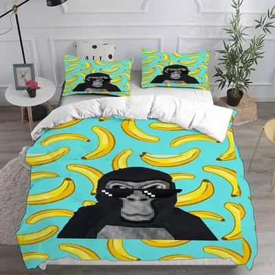 Juegos de Cama Gorilla Tag Edredón Colcha Cubrecama Funda Nórdica Funda de Almohada Juegos de 2-3 Piezas Tamaño Niño Adulto