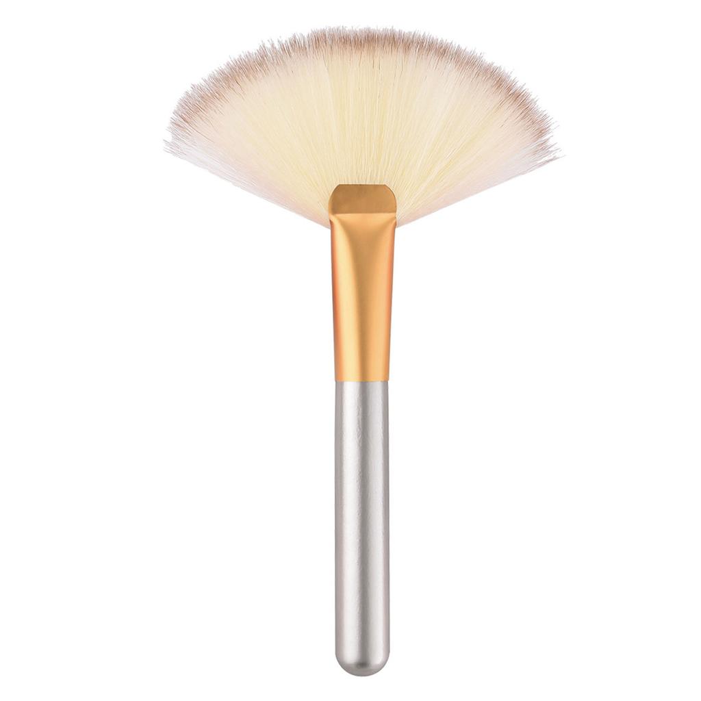 Synthetic Fiber Fan Makeup Brush For Women Travel Brushes Face Cosmetic Application Eyeshadow Brush Ergonomic Handle