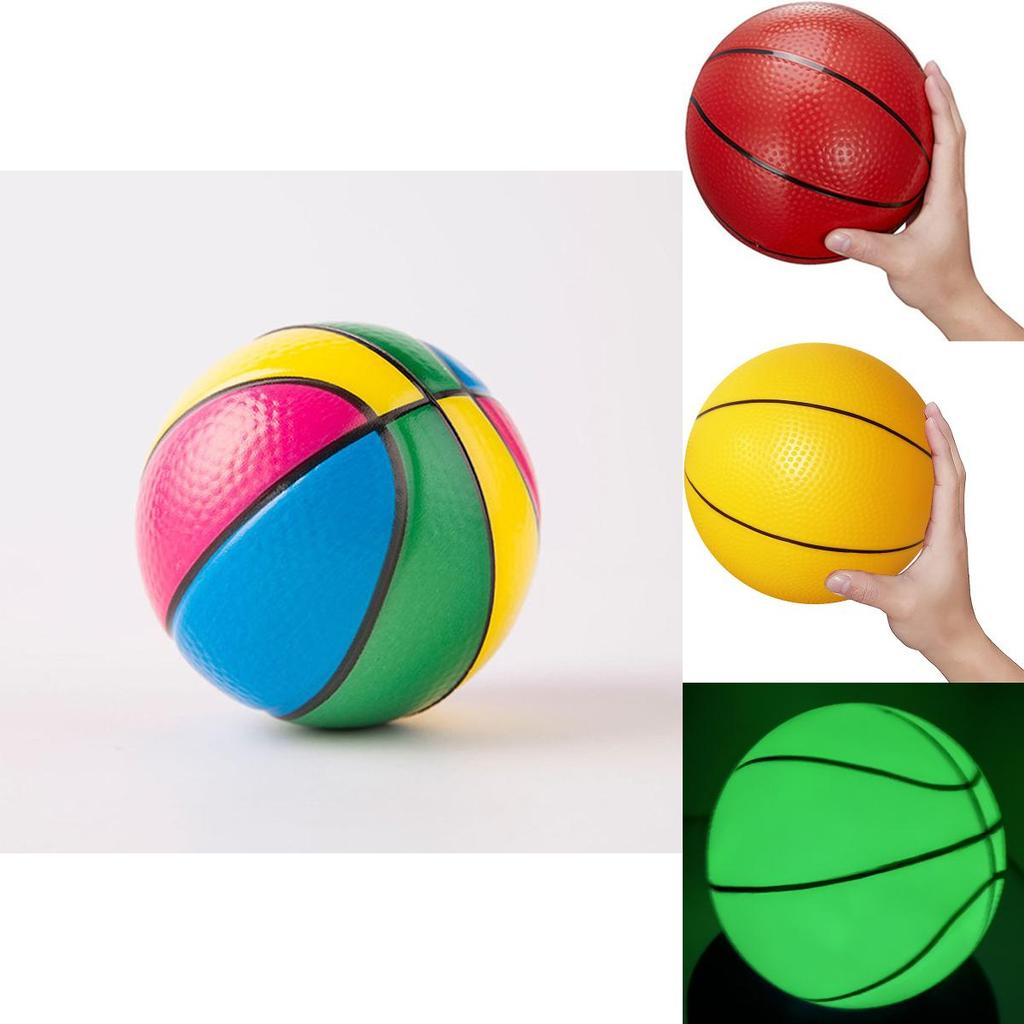 Pvc Inflatable Basketball Durable Outdoor Sports Ball For Kids 18cm Blue