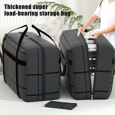 Übergroße, wasserdichte Aufbewahrungstasche mit verstärktem Griff, Reißverschluss und großem Fassungsvermögen, faltbares Design, Reisetasche