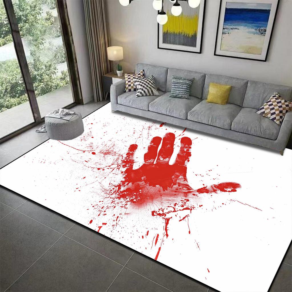 Halloween Decoration 3D Carpet Terror Atmosphere Blood Decor Rug Living Room Bedroom Door Mats halloween Party Large Floor Mat