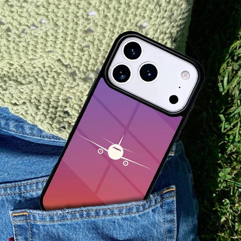 Aircraft Plane Airplane Phone Case Cover for IPhone 11 12 13 14 15 16e 17 Pro Max Coque for IPhone 17 Air