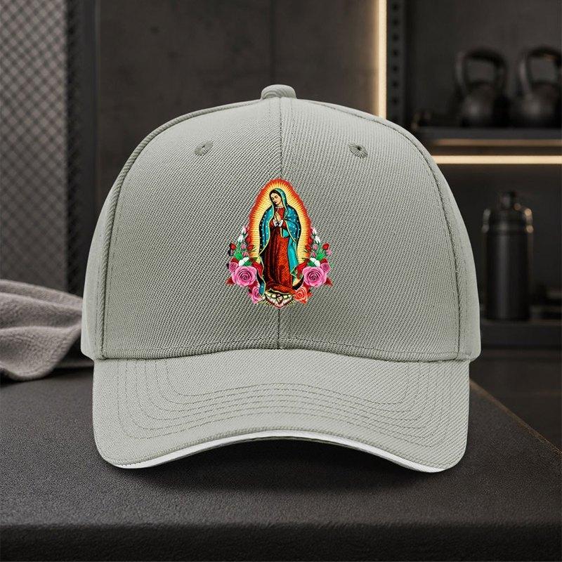 Casquette de Baseball Snapback Réglable Notre-Dame de Guadalupe pour Unisexe Légère Religieuse HipHop Chapeau d'Extérieur
