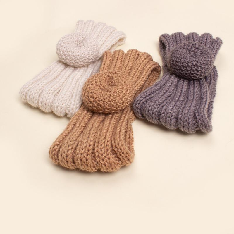 Autumn and Winter New Baby Wool Donut Hair Accessories, Children's Knitted Wool Headband, Baby Headband