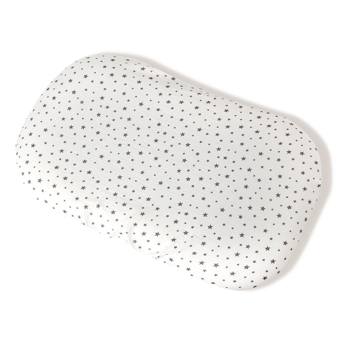 

100% Хлопок Жатый Муслин Простыня на Резинку для Детской Кроватки для младенца Мягкая Дышащая Однотонная Наматрасник для Детской Люльки Постельное Белье