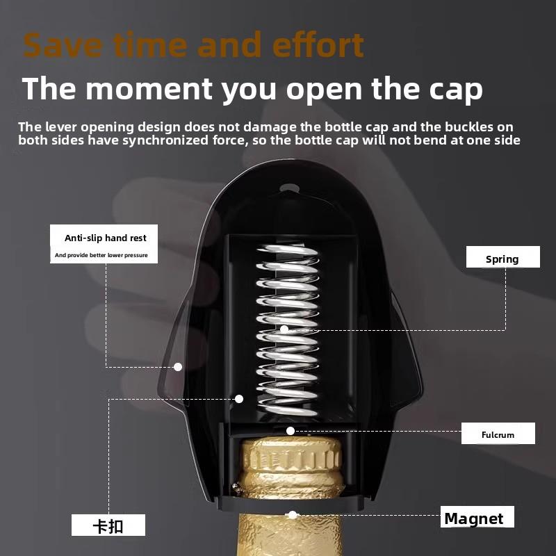 Multifunkční plastový otvírák na láhve ve tvaru tučňáka pro domácí použití a jako dárek