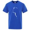 Sommer Baumwoll-T-Shirts für Herren Lustig Bedruckt Coole Katze Tier T-Shirts Übergroß Locker Kurzarm T-shirt Männlich Hip Hop Streetwear