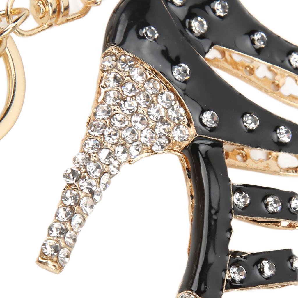 Rhinestone Keychain High Heeled Shoe Shape Cute Jewelry Bag Purse Pendant Accessories