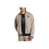 Under Armour Project Rock Einfarbig Lässig Locker Fleece Langarm Jacke Herren Jacke Grau-Grün 1383188-203