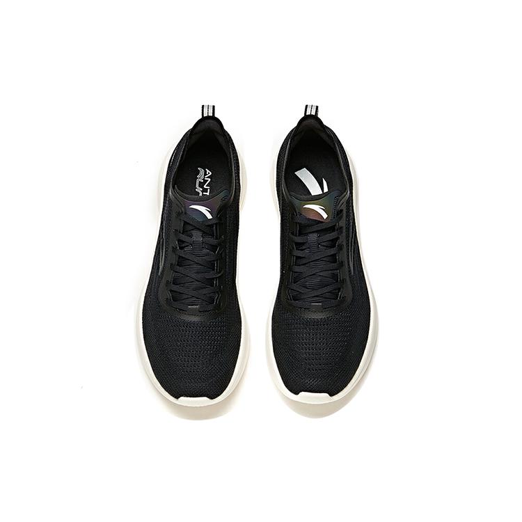 Anta Hydrogen Run III Fabric Cushioning Slip Resistant Abrasion Resistant Breathable Low Top Running Shoes Men's Black 112125540-8