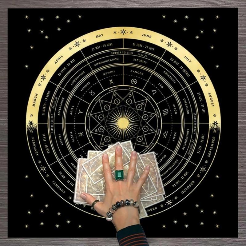 Board Game Pad Astrological Oracles Table Cover Card Mat Divinations Tablecloth