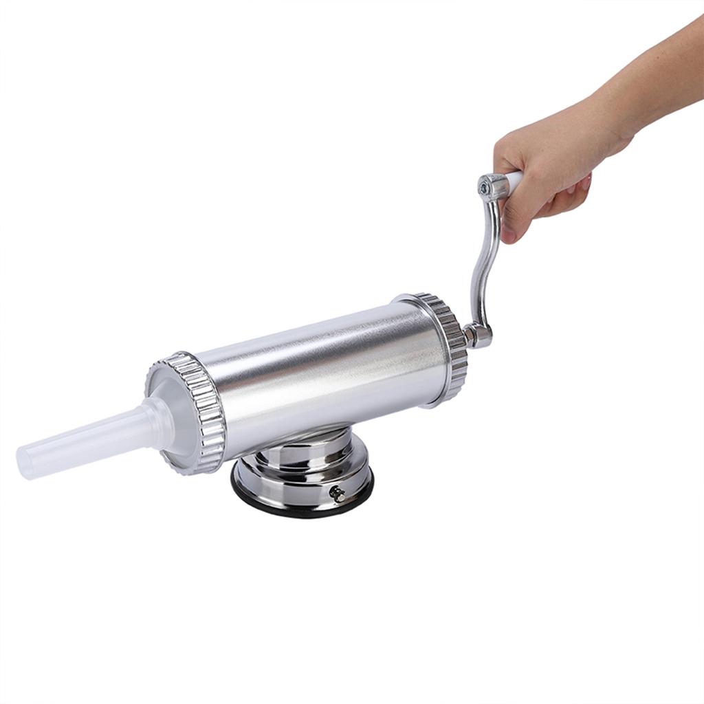2 LB Aluminum Alloy Sausage Stuffer Maker Meat Filler Kit for Home Use