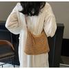 Lazy Tote Bag Summer New Niche High-end Woven Bag Seaside Portable Shoulder Bag Women