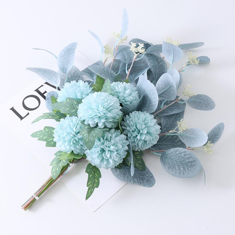 Nordic Artificial Silk Flowers Bridal Shower Wedding Anemone Bouquet Home Party Table Decoration Fake Flower Plant DIY Srapbook