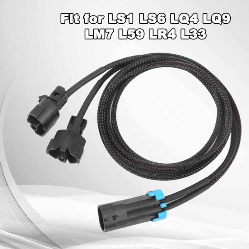 Engine Bay Knock Sensor Wiring Extension Harness, Molded End Lead with Outer Sleeve for Repair Service, Installation Work, and Single Harness Use