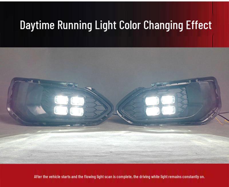 LED Fog Light Bezels for 18-20 Honda Fit GK5 - Daytime Running & Decorative Lights