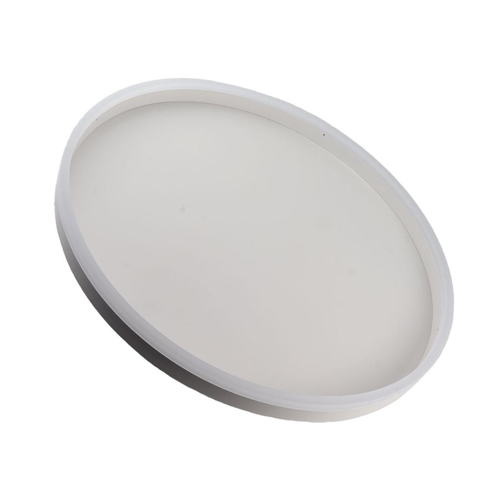 Modern Ceiling Light Dimmable Round LED Flush Mount Ceiling Lamp with Remote APP Control for Living Room Bedroom White