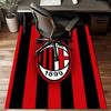 Milan Football club Printed Office Carpet Chair Cushion  Entryway Rug, Rugs for Living Room, Bedroom Christmas gifts