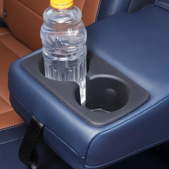 Car Armrest Rear Seat Dual Cup Holder Storage Box For Ford Maverick -2024