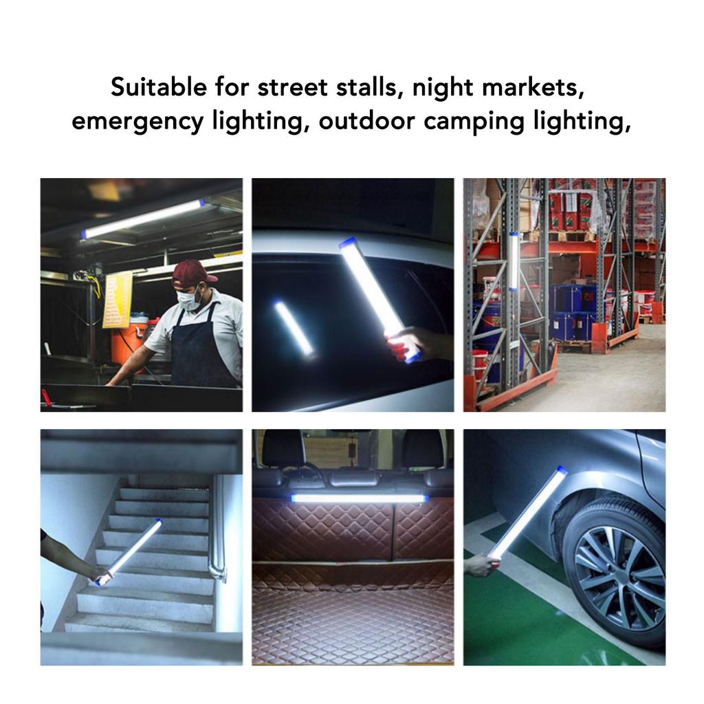 LED Emergency Light Tube Energy Saving Lamp Beads USB Charging Induction Lamp for Night Market Stall Stairway