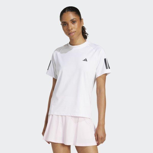 adidas Women S Stretchy Club 3 Line tenniS Shirt With Climacool Technology