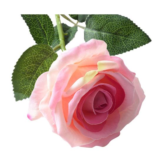 Artificial Rose Flower Realistic Long Stem Fake Silk Rose Bouquet for Party Home Wedding Centerpiece Office Table Decor