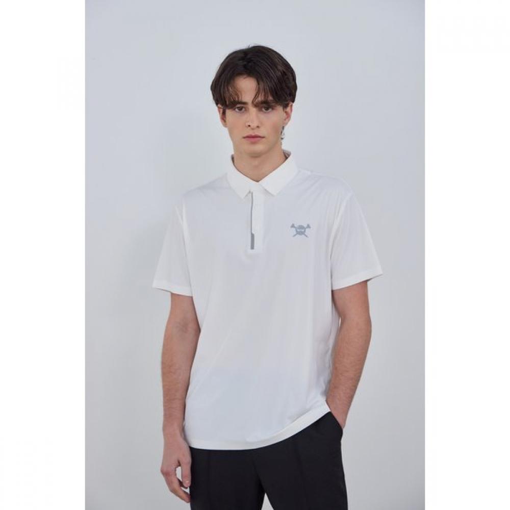 Goxo ComforT FiT Белая футболка с воротником-стойкой L