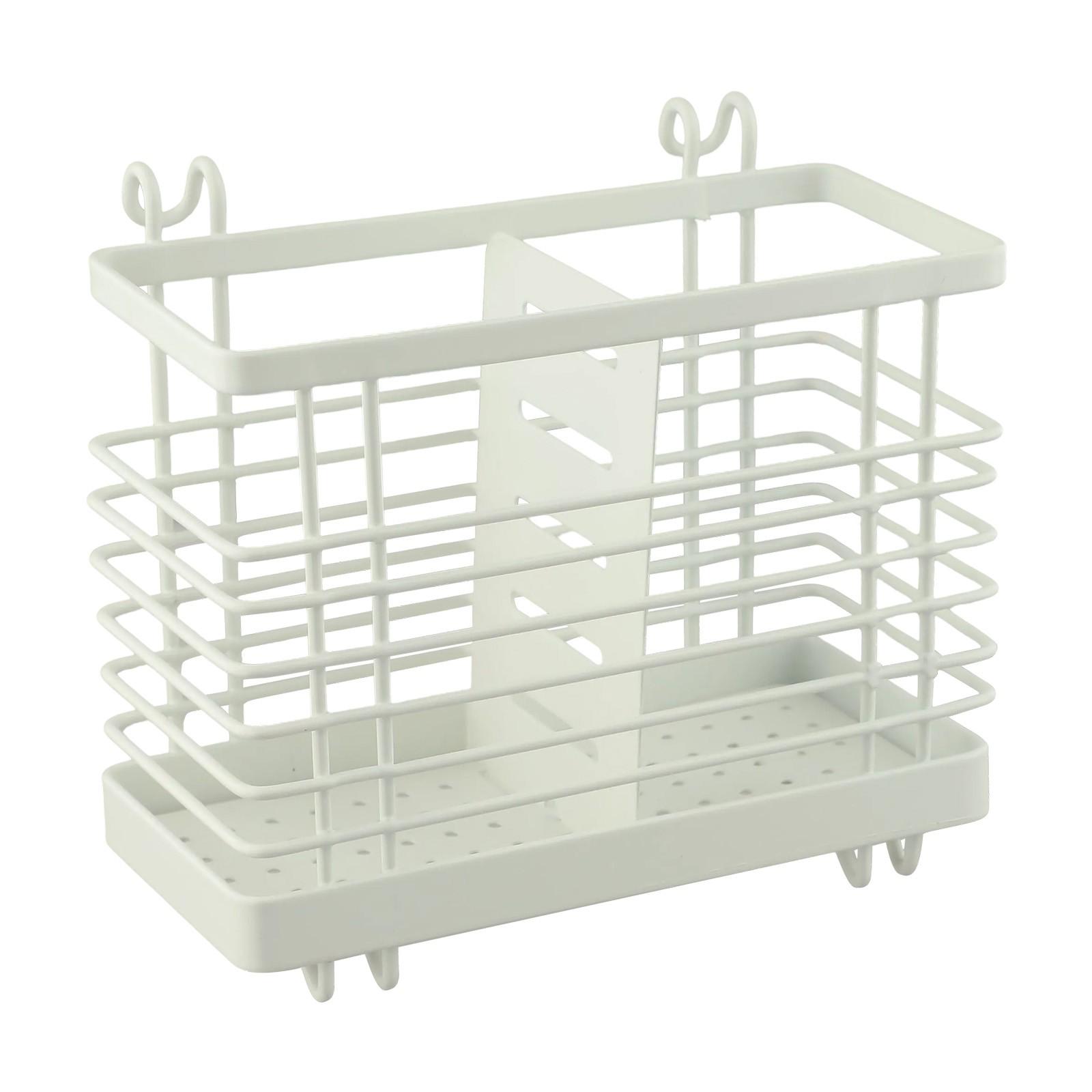Practical Cutlery Storage Solution with Efficient Drying Features for Kitchens White
