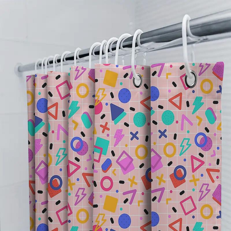 Boho Shower Curtain Tropical Leaf Pattern Bathroom Decor Waterproof Fabric Liner Modern Farmhouse Coastal Beach Themed
