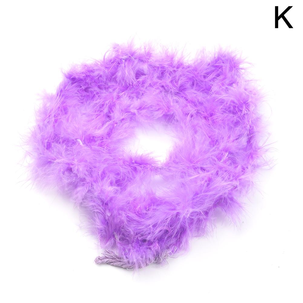 

2M Feather Boa Strip Fluffy Feather Ribbon For Costume Fancy Dress Wedding Party Apparel Fabric Sewing Craft Decoration світло-фіолетового кольору