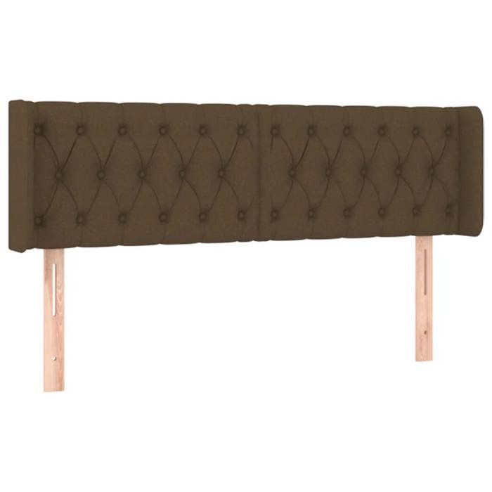 VidaXL LED Headboard Bedroom Furniture Double Bed Accessory Head of Bed Frame Interior Dark Brown 3123581