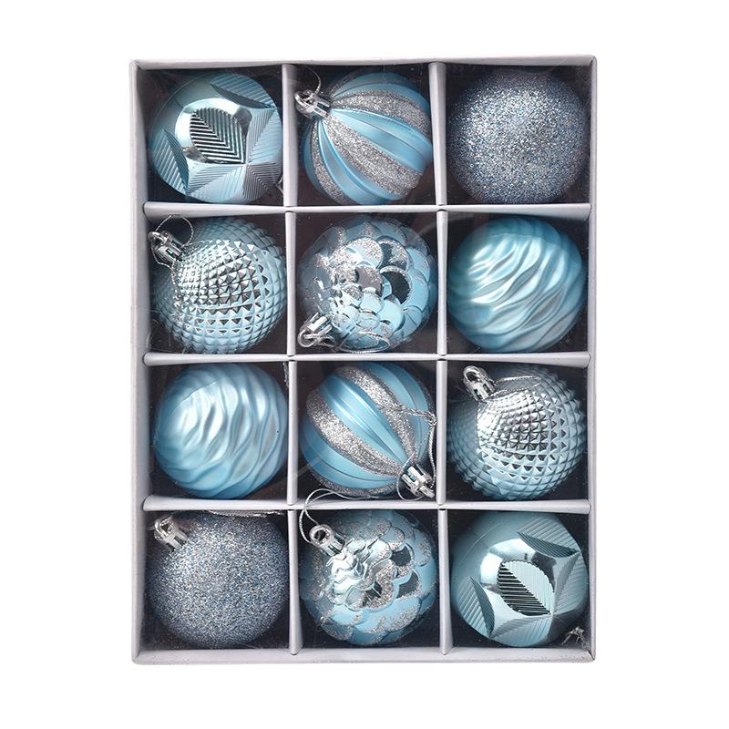 D2 Christmas Tree 6CM Balls 12Pcs Ornaments Christmas Tree Decorations for Family Parties Garden Dinners Birthday Parties Balls