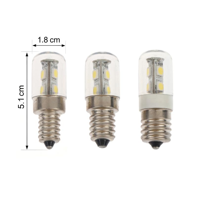 E12 E14 E17 Led Fridge Light Bulb 220V Refrigerator Corn Bulb Led Lamp Cold White Replace Halogen Chandelier Lights