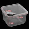 Plastic Spider Habitat Feeding Breeding Box Case Container 12x12x7cm