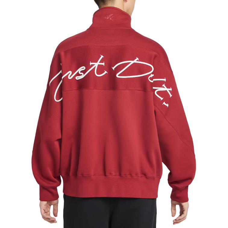 Nike Year Of The Horse Limited Edition Cny New Year Loose Half-Zip Stand Collar Long Sleeve Fleece Top Men tops IQ3708-613
