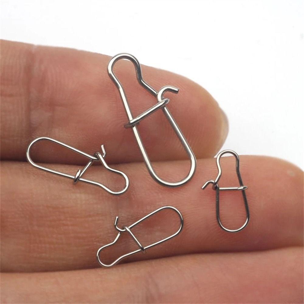Nice Hooked Pesca Fishing Snaps Clips Swivel Lure Connector Swivel Connector Lock Snap Connector
