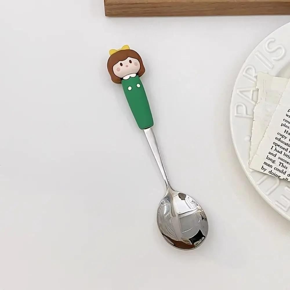 Gift Cute Stainless Steel Spoon Girl Duck Fork Tableware Bear Stainless Steel Cutlery Home Use
