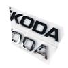 JIYQ3 ABS Letter Emblem Sticker for Skoda RS Fabia Yeti Superb Octavia Kodiaq Karoq Tour Rapid Car Rear Trunk Badge Auto Accessories