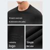 EMZ Men's Cooling Cotton Blend Long-Sleeve T-Shirt