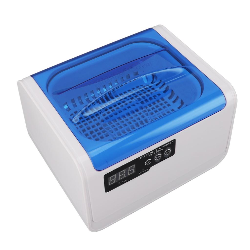 Ultrasound Cleaner 1.4L 70W 304 Stainless Steel Portable Jewelry Cleaning Machine with Timing EU