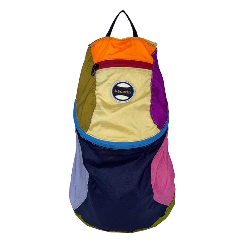 

Outdoor hiking ultra-light portable leisure bag niche contrasting backpack new sports backpack
